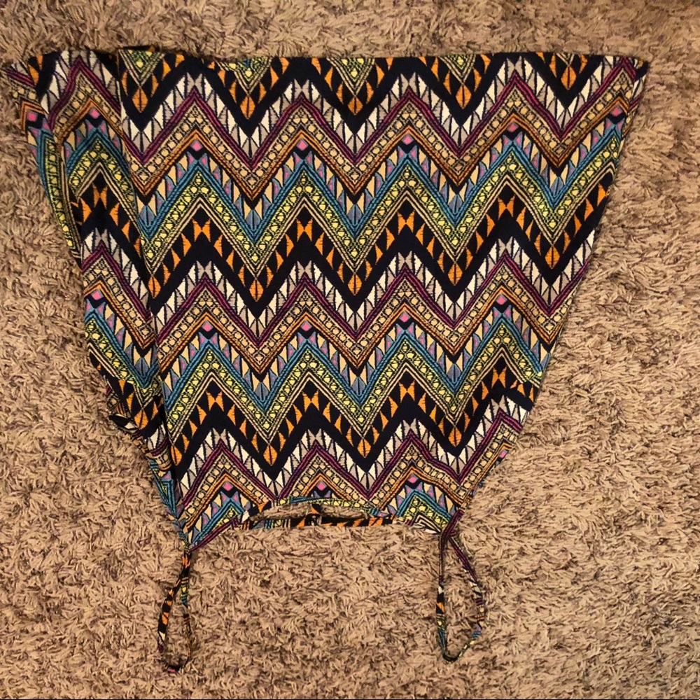 Printed fancy tank top